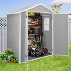 Enyopro Horizontal Resin Outdoor Storage Shed, 306Gal, 55.9in L x 29.52in W x 43.3in H