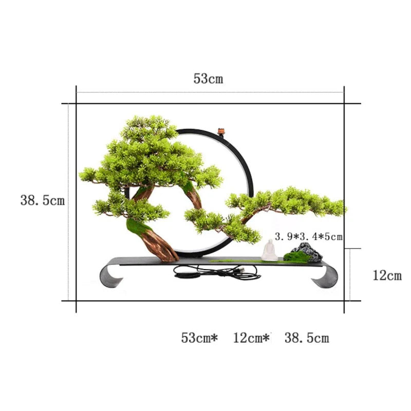 Japanese Backflow Incense Holder With LED Light - Circle Mountain