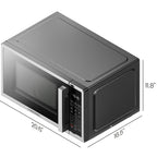 Chefman Countertop Microwave Oven, 0.9 Cu Ft, 900 Watts, Stainless Steel - CRJ55-SS-9