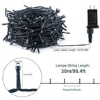 Scidweet Halloween String Lights, 105 FT 300 LED Twinkle Fairy Lights for Indoor Outdoor Halloween Decorations