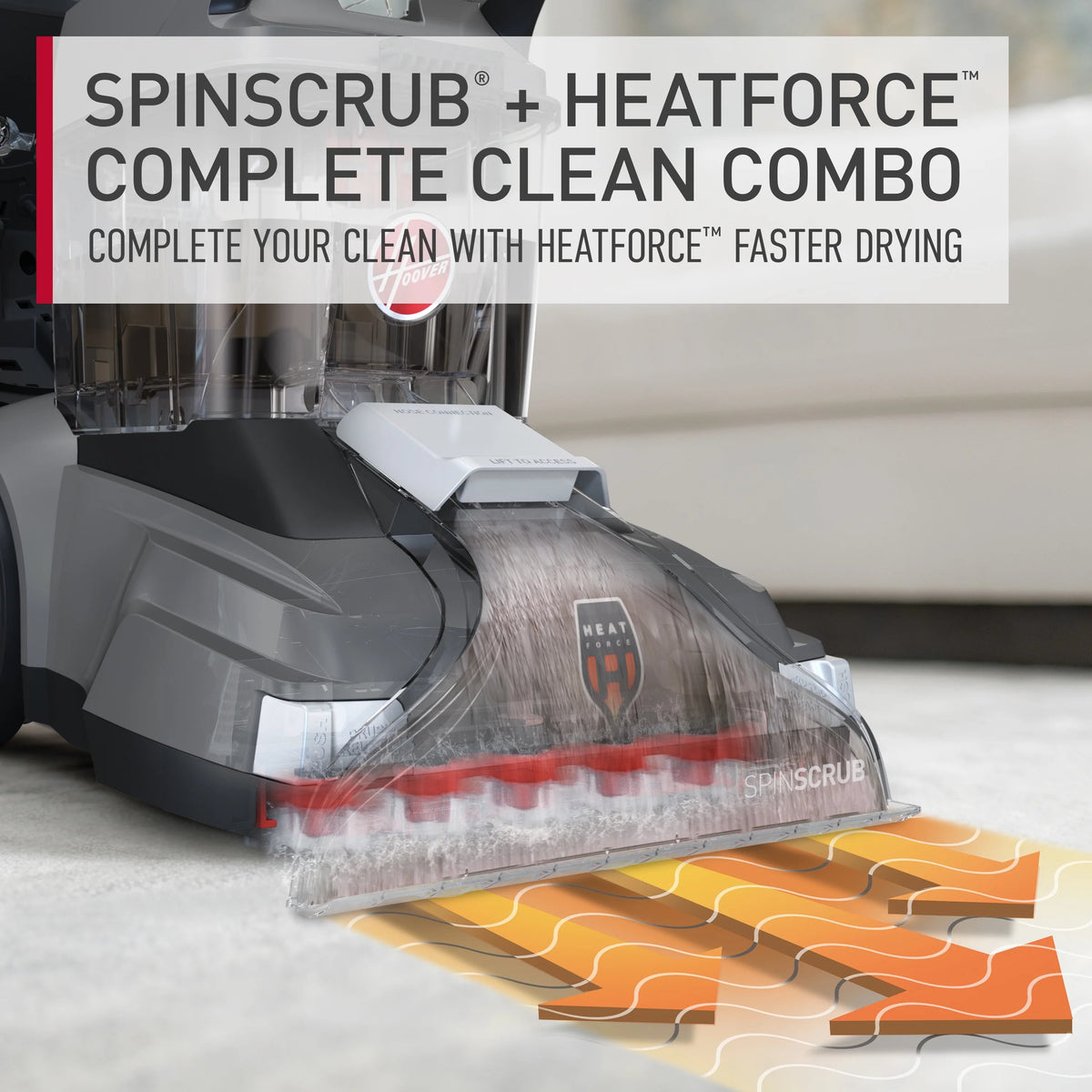 Hoover PowerScrub XL Upright Carpet Cleaner for Carpets, Rugs & Upholstery - FH68010