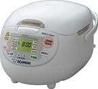 Zojirushi Neuro Fuzzy Rice Cooker And Warmer, 5.5-Cup, Premium White - NS-ZCC10