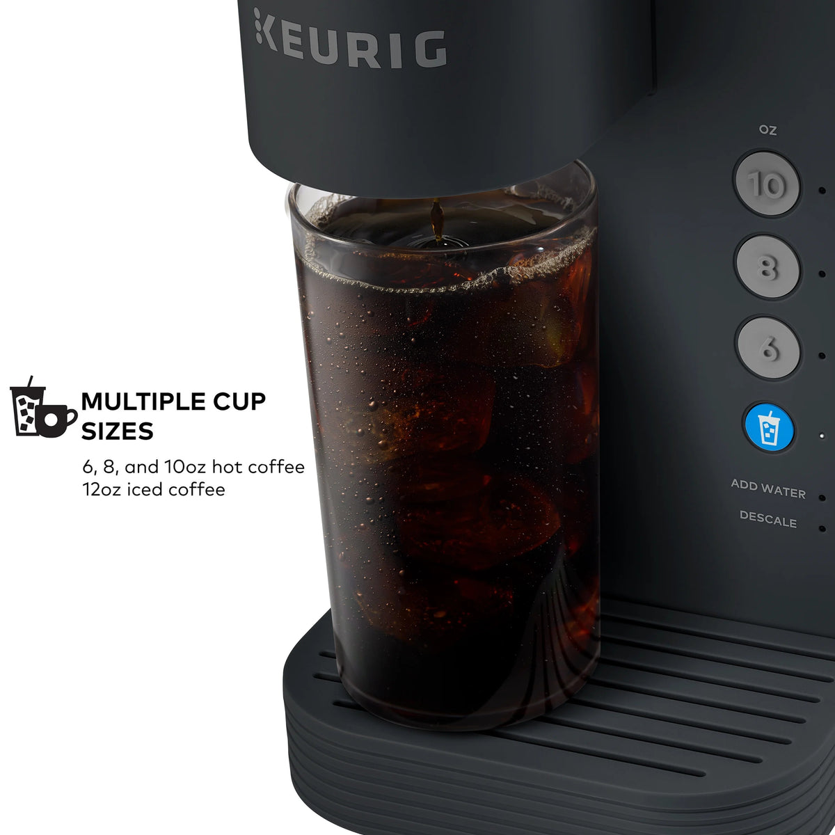 Keurig Single-Serve K-Cup Pod Coffee Maker, White - K-Iced Essentials