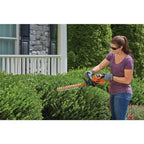 BLACK+DECKER 22 in 4.0 Amp Corded Dual-Action Electric Hedge Trimmer - BEHT350