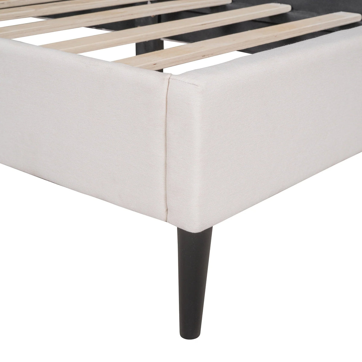 Button-Tufted Platform Bed - Twin Size