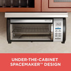 BLACK DECKER SpaceMaker Under Counter Toaster Oven, Digital Controls, Black/Stainless Steel, Fits 9 in Pizza Or 4 Slices