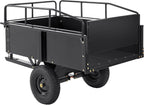 VEVOR Steel ATV Dump Cart, 750 lbs, 15 Cubic Feet - Garden Utility Trailer