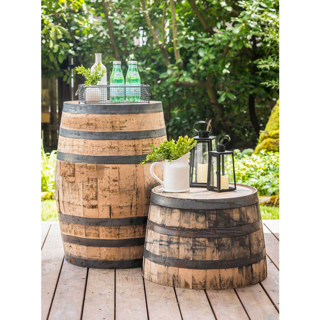 Real Wood Products Jack Daniel's Whiskey Barrel 35 in H x 26 in D, Oak, Barrel Brown - B320