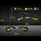 Off Road Electric Scooter For Adults, 1200W, 11 in Tires, 330 lb Load - GT06