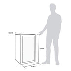 NewAir Beverage Refrigerator Cooler, 126 Cans, Stainless Steel, Right Hinge Glass Door - AB-1200