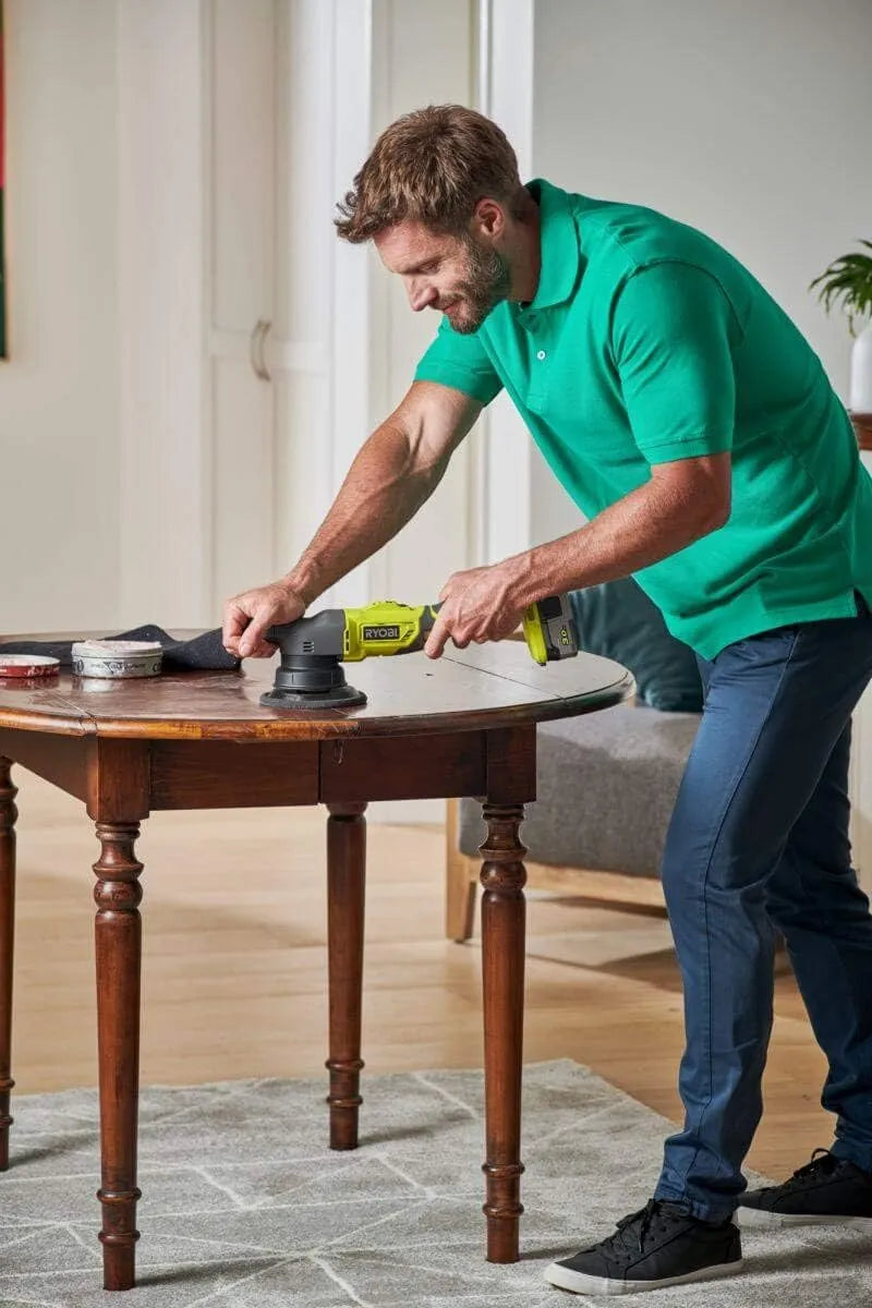 RYOBI 18 V ONE+ Cordless Eccentric Polisher With 125 mm Polishing Plate - R18P-0