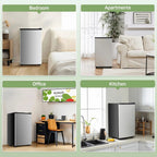 Mini Refrigerator With Internal Freezer, 3.2 Cu. Ft, Black, 17.5 x 17.7 x 31.5 in