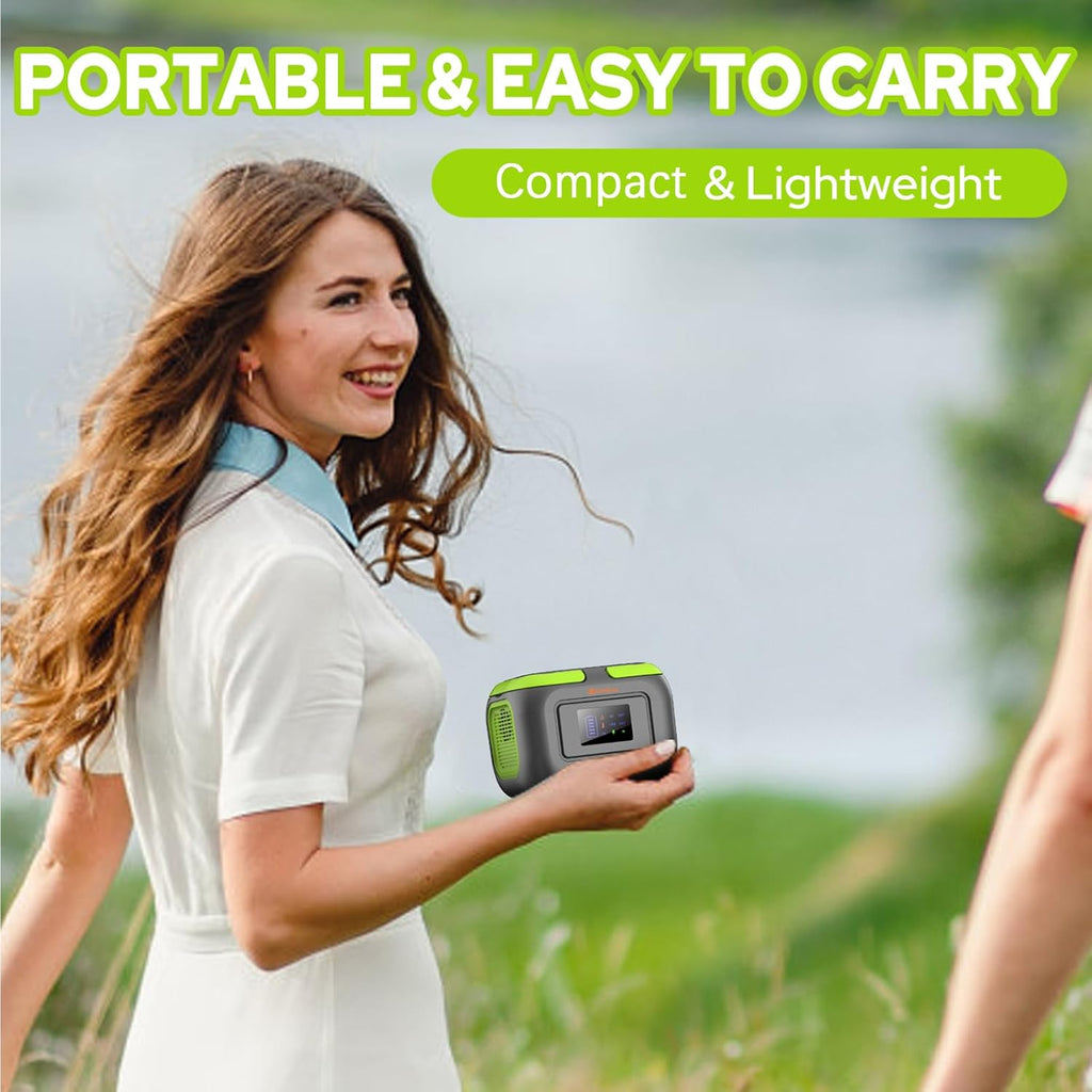ZeroKor 300W Portable Power Station Bundle With 60W Solar Panel And 120W Power Bank