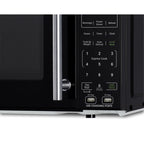 Compact Countertop Microwave, Black With 2 USB Ports And Built-In Power Allocator