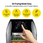 CHEFMAN Multifunctional Digital Air Fryer Rotisserie Dehydrator Convection Oven - 10-Liter