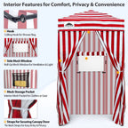EAGLE PEAK Ultra Compact 4 ft x 4 ft Pop-Up Changing Room Canopy - Flex