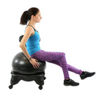 Cando Inflatable Ergonomic Exercise Ball Chair With Air Pump - 20 Inch