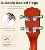 Vangoa 5-String 38 Inch Resonator Banjo Kit, Brown - VBJ-40