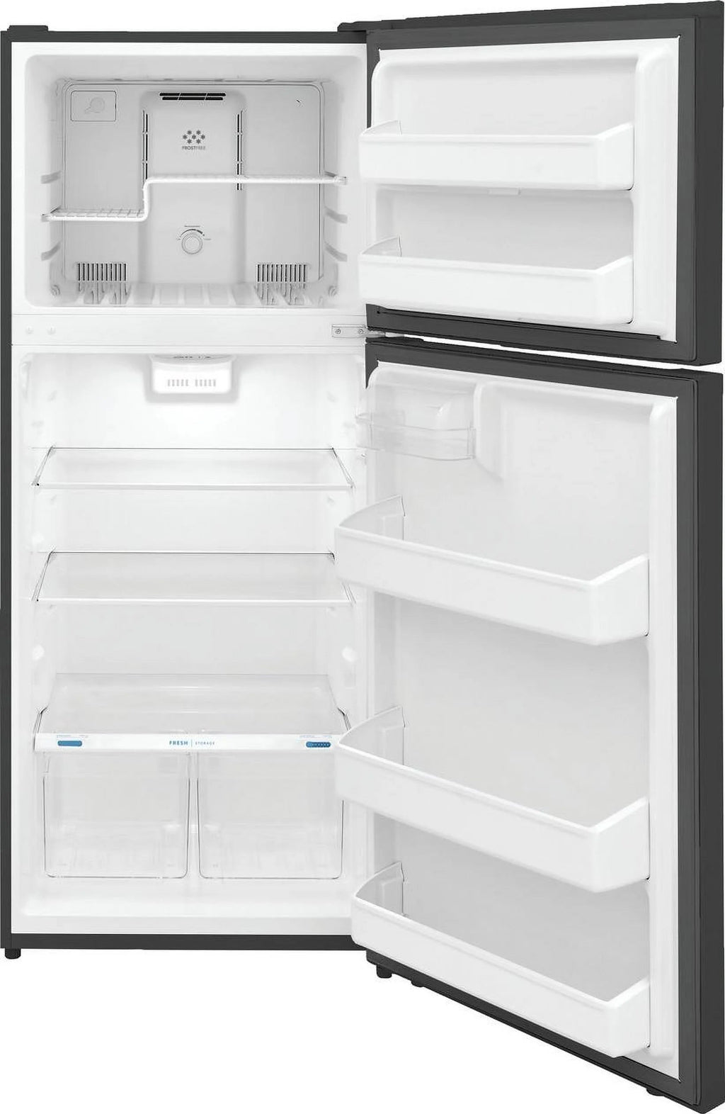 Frigidaire Top-Freezer Refrigerator, 17.6 Cu. Ft., Brushed Steel