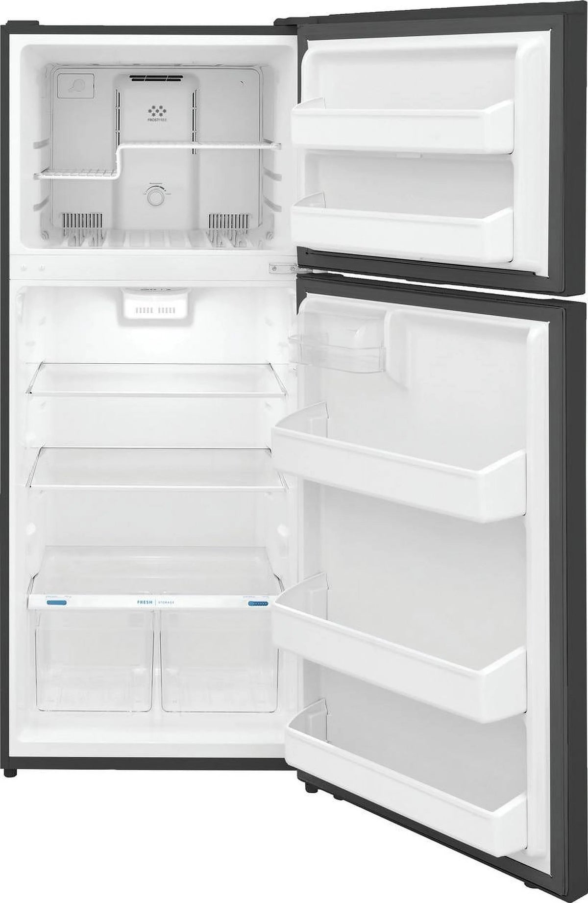 Frigidaire Top-Freezer Refrigerator, 17.6 Cu. Ft., Brushed Steel