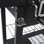 Dual Fuel Gas And Charcoal Combo Grill, Black With Stainless - GBC1793W