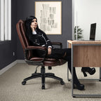 High-Back Ergonomic Leather Executive Office Chair, 400 lb Capacity