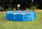 Intex Metal Frame Above Ground Swimming Pool With Filter And Cover, 12 Ft x 30 Inches - 28211EH