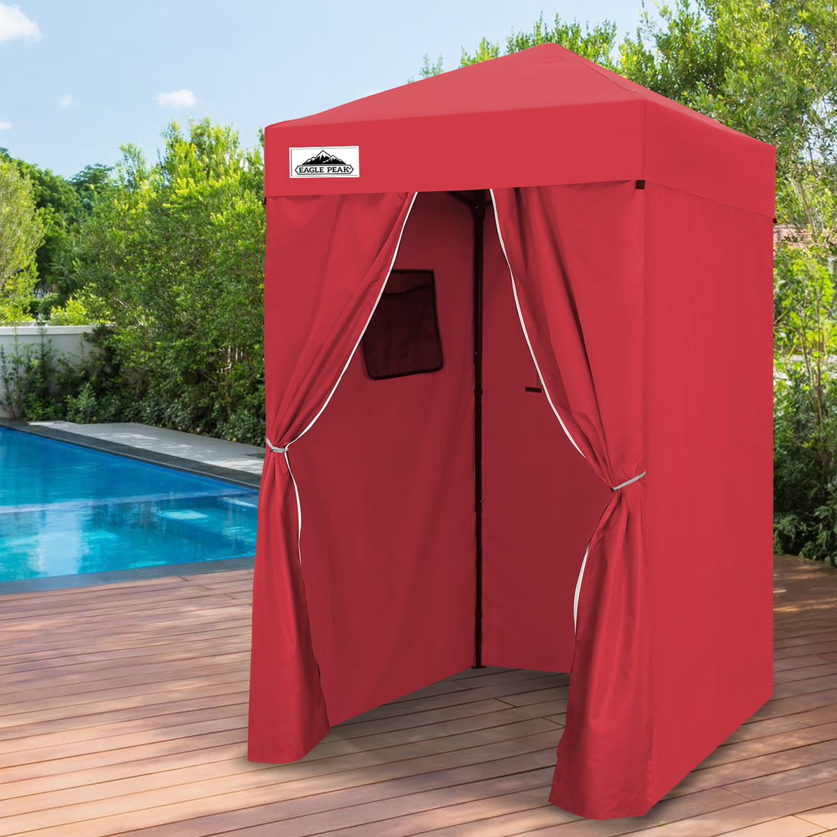 EAGLE PEAK Ultra Compact 4 ft x 4 ft Pop-Up Changing Room Canopy - Flex