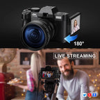 NBD Digital Camera 4K Ultra HD 48MP With Wide Angle Lens, 16x Digital Zoom And 3 Inch Screen