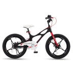 18 Inch Magnesium Alloy Kids Bike With Dual Disc Brakes, Lightweight Frame, Black
