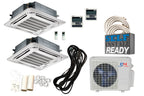 Cooper & Hunter 28000 BTU Dual Zone Mini Split Ceiling Cassette With 12K+12K And 25 Ft Installation Kit