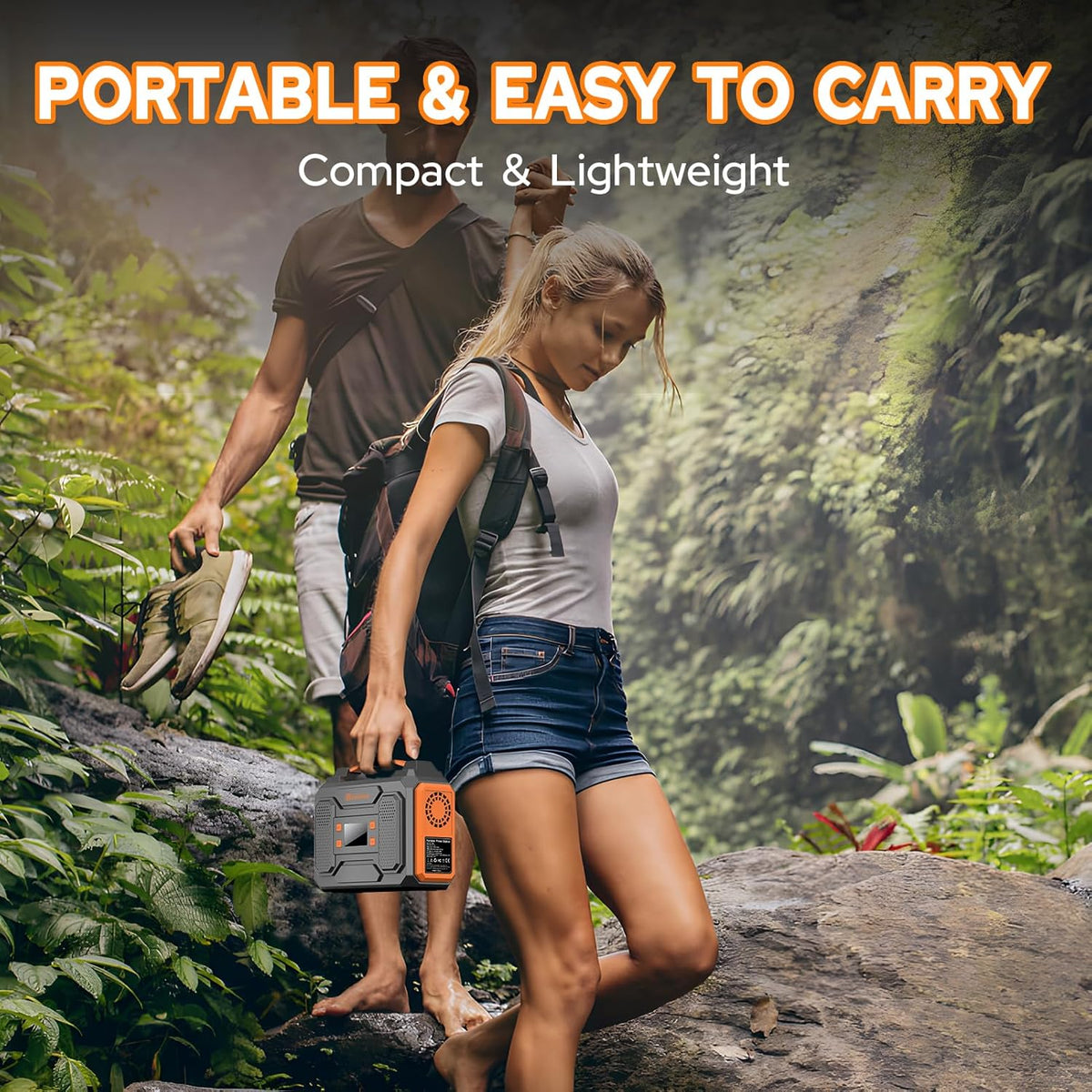 ZeroKor Solar Generator Kit 300W With 40W Solar Panel And 110V AC Outlet