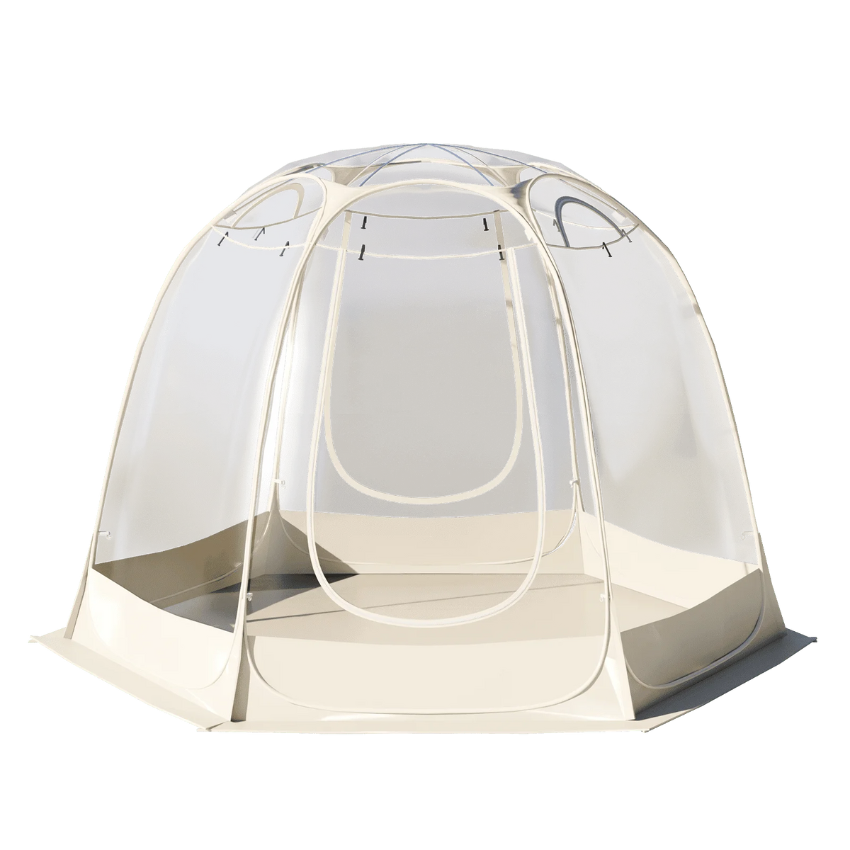 TABU Pop Up Bubble Sports Tent, Clear, 10 x 10 ft, 6-7 People