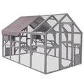 aivituvin Large Outdoor Cat Enclosure With 7 Platforms, 2 Bridges And 2 Small Houses