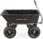 Gorilla Carts Utility Dump Wagon 6 Cubic Feet 1200 lb Capacity Black - GOR6PS