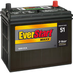 EverStart Maxx Lead Acid Automotive Battery, Group Size 51, 12 Volt, 500 CCA