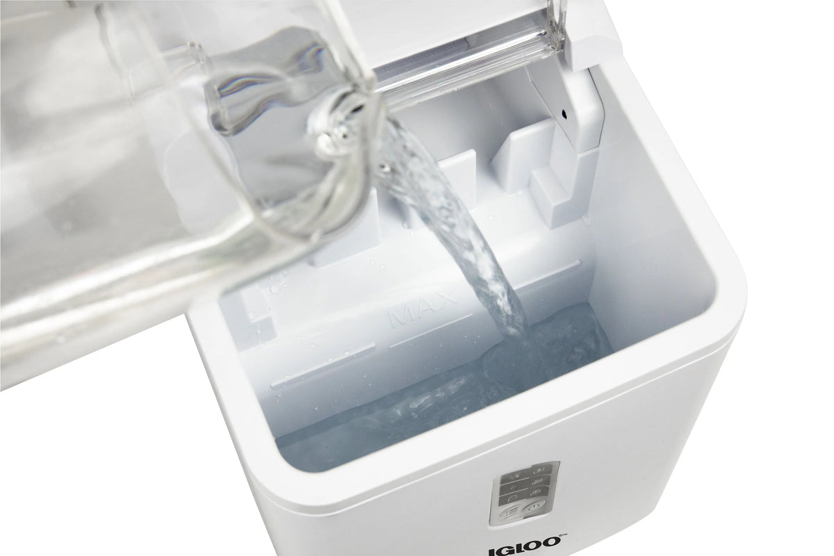 Igloo Self-Cleaning Countertop Ice Maker, 1.5 qt, 26 lbs/24 Hours, Aqua