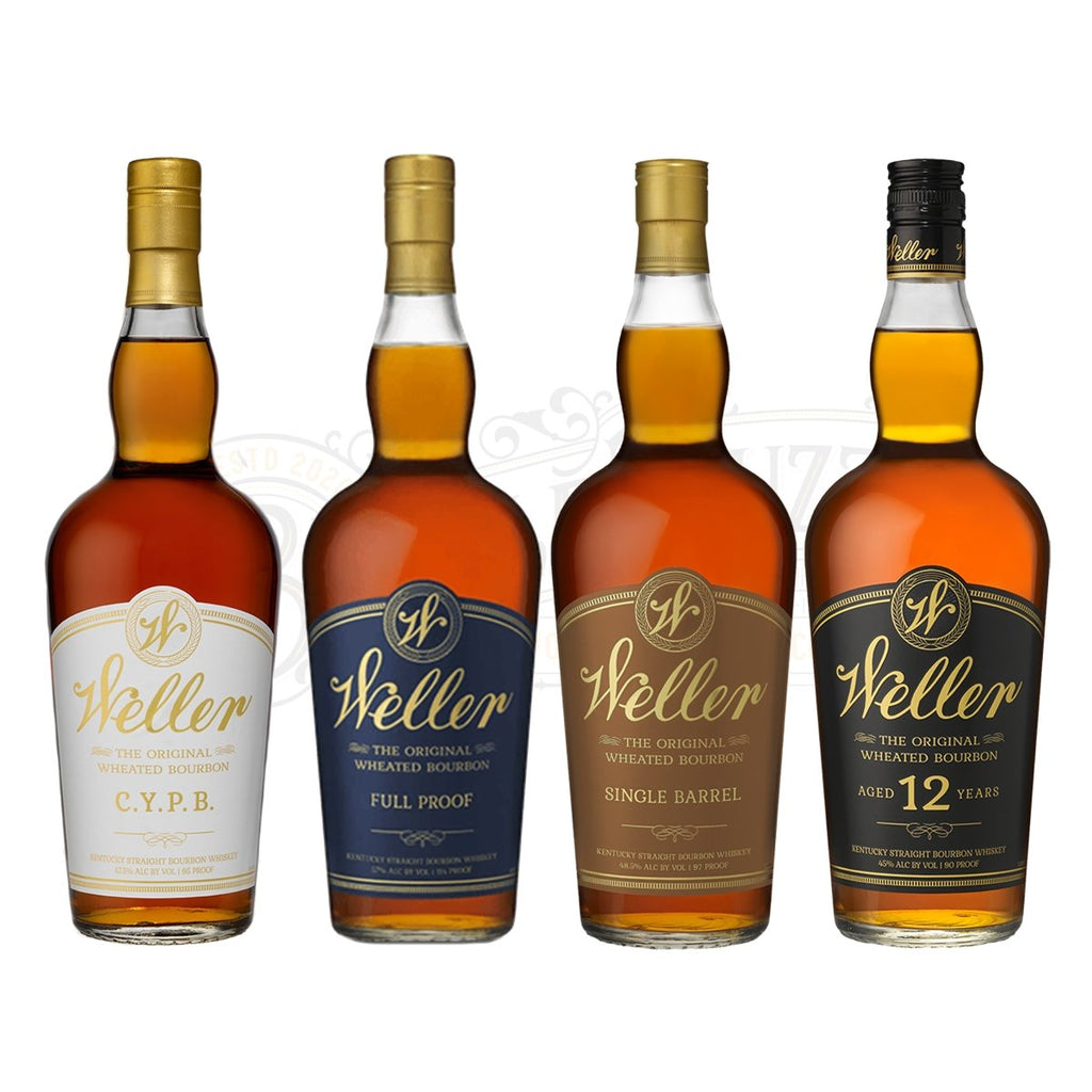 W.L. Weller Bourbon Bundle, 750 ml - C.Y.P.B., Full Proof, Single Barrel & 12 Year