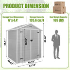 Enyopro Horizontal Resin Outdoor Storage Shed, 306Gal, 55.9in L x 29.52in W x 43.3in H
