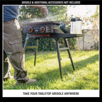 Blackstone Portable Griddle Grill Stand - Fits 22in And 17in Tabletop Models