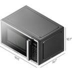 Chefman Countertop Microwave Oven, 0.9 Cu Ft, 900 Watts, Stainless Steel - CRJ55-SS-9