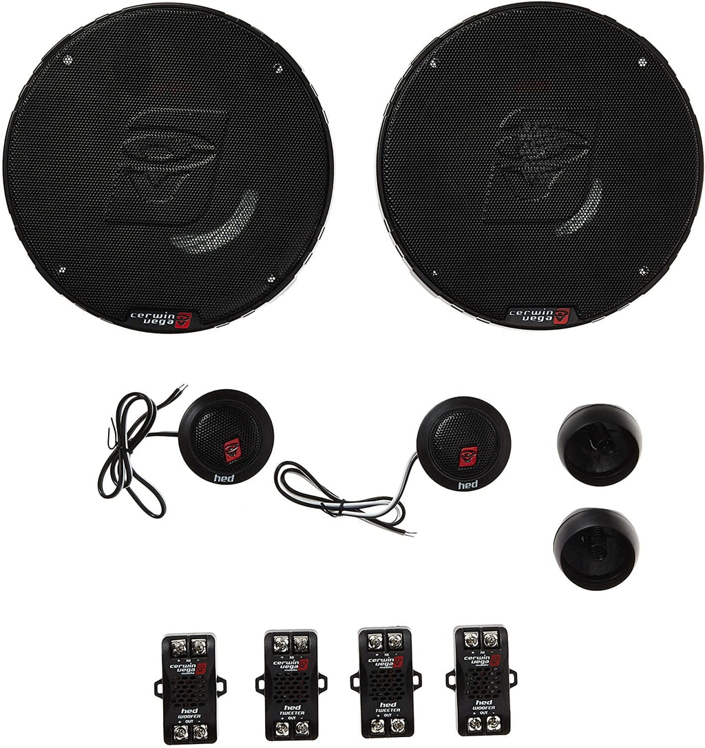 Cerwin Vega HED Series 6.5 in Component And 2-Way Coaxial Car Speaker Systems - H765C + H7652