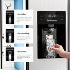 Side-By-Side Built-In Refrigerator With Freezer And Ice Maker, 36 in, 20.01 Cu. Ft., Stainless Steel - F4506