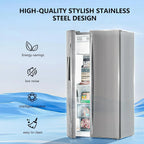 Side-By-Side Built-In Refrigerator With Freezer And Ice Maker, 36 in, 20.01 Cu. Ft., Stainless Steel - F4506