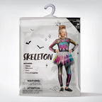 Joyfy Skeleton Tutu Dress for Girls, Skeleton Costume for Kids Halloween Dress Up Party Role Playing Cosplay
