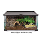 REPTIZOO Knock-Down Mini Glass Reptile Habitat, 20in x 12in x 10in, 10 Gallon