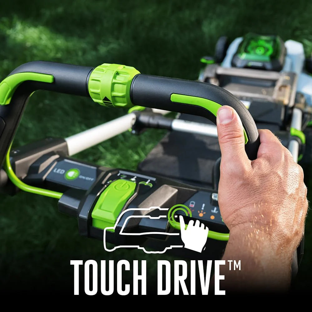 EGO Power+ 21-Inch 56V Self-Propelled Cordless Lawn Mower With 2x 4.0Ah Batteries And Rapid Charger - Black