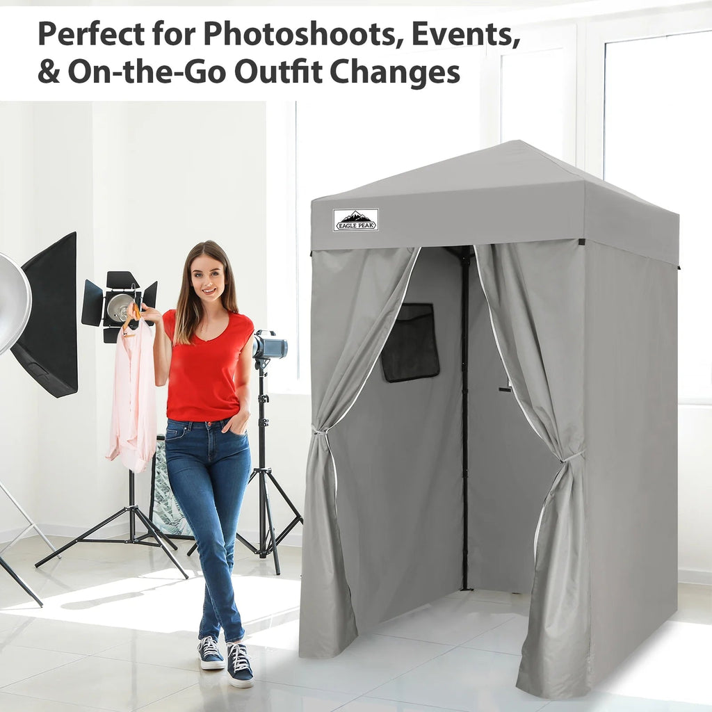 EAGLE PEAK Ultra Compact 4 ft x 4 ft Pop-Up Changing Room Canopy - Flex