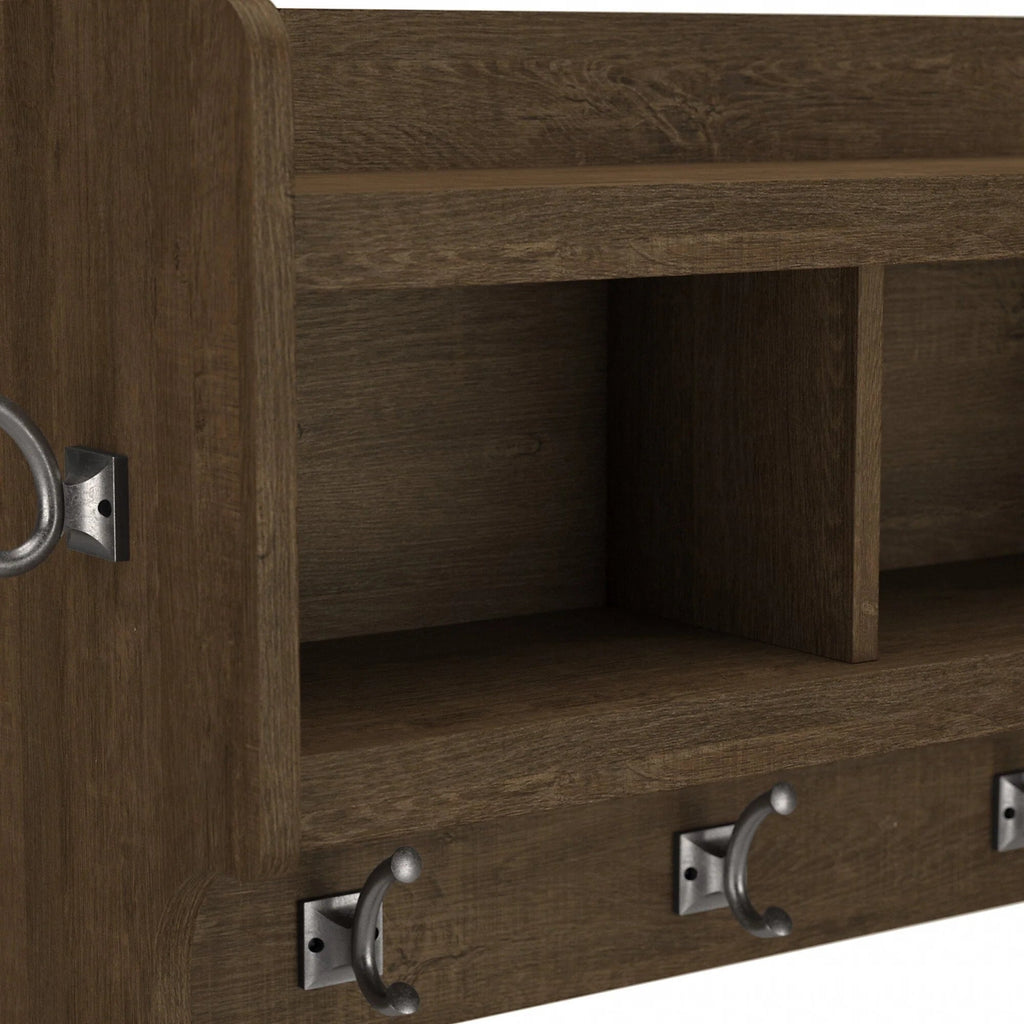 40 Inch Wall Mounted Coat Rack With Shelf and Cubbies