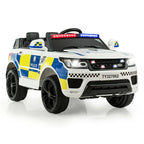 Kids Ride-On Police Car 12V Battery-Powered Electric Toy With 2.4G Remote Control